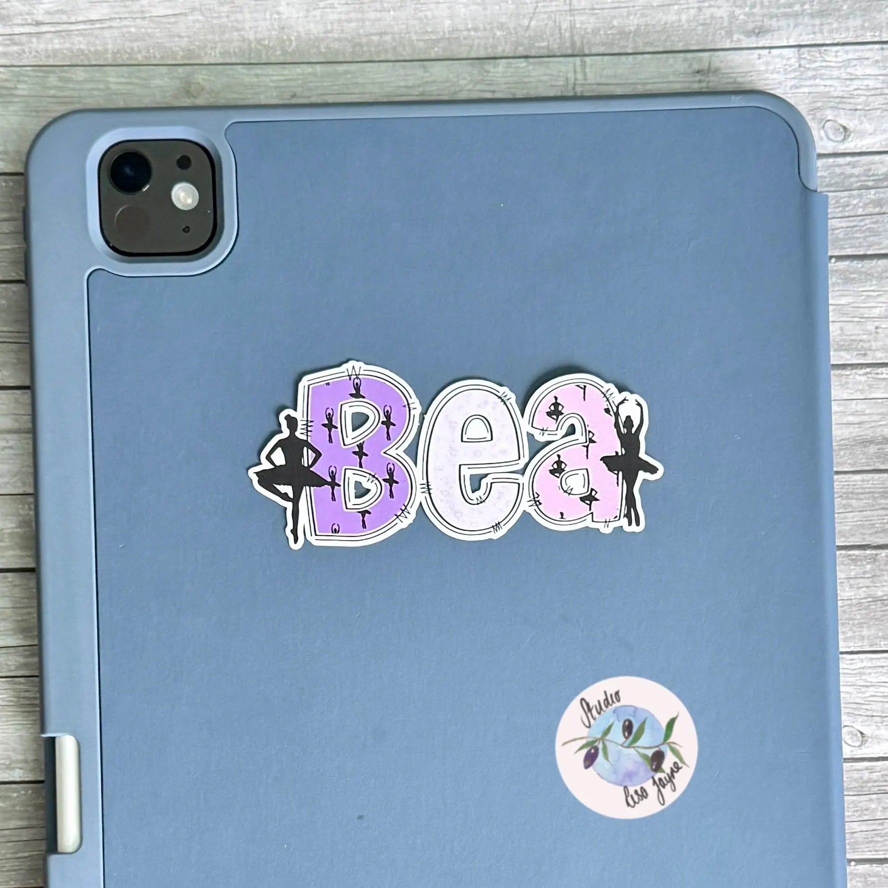 Ballet Dancer Name Personalised Waterproof Vinyl Sticker