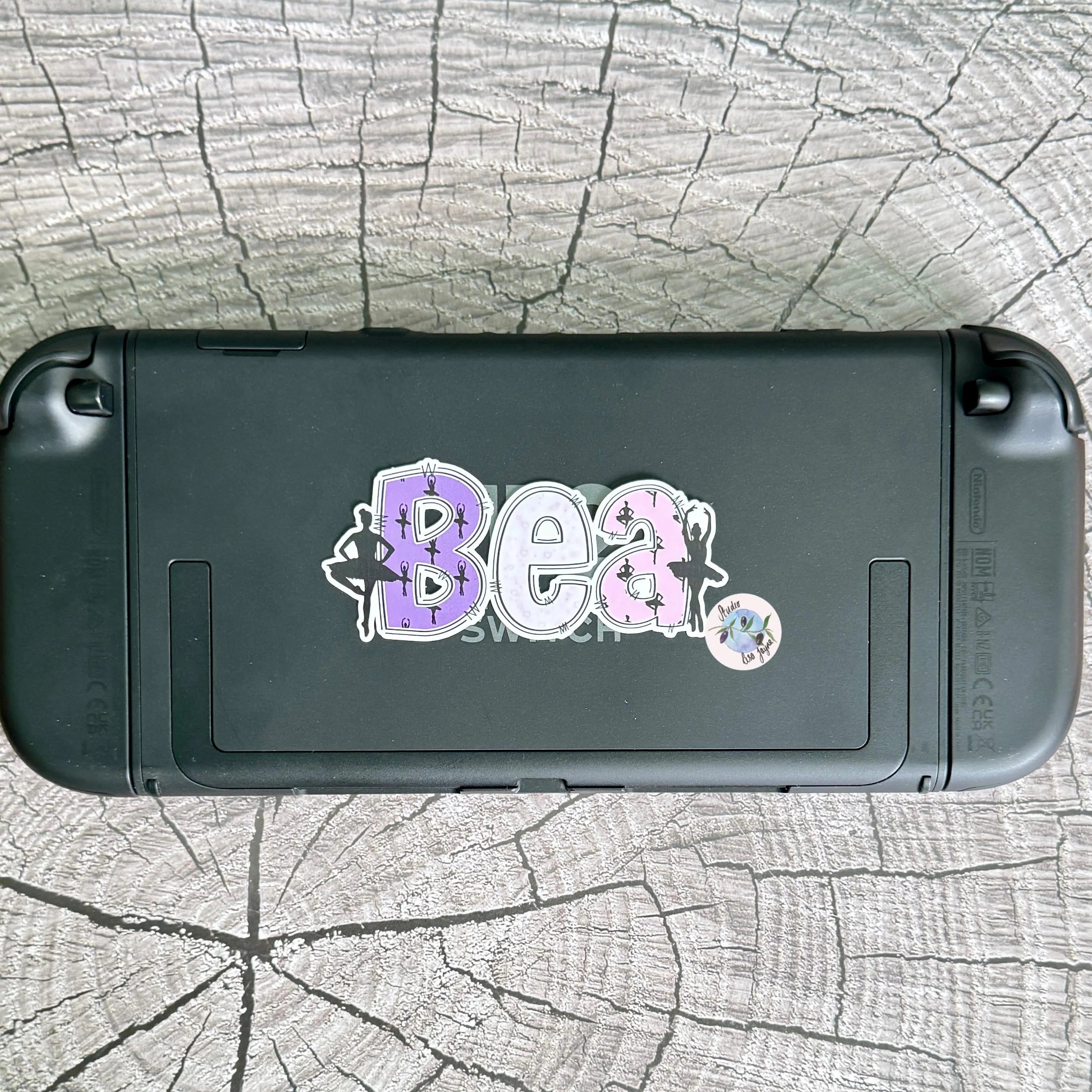 Ballet Dancer Name Personalised Waterproof Vinyl Sticker