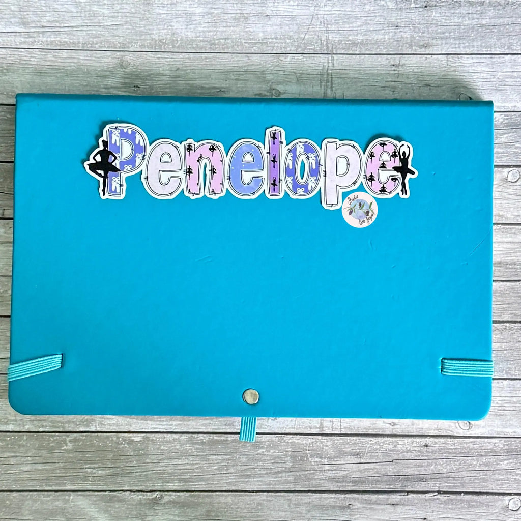 Ballet Dancer Name Personalised Waterproof Vinyl Sticker