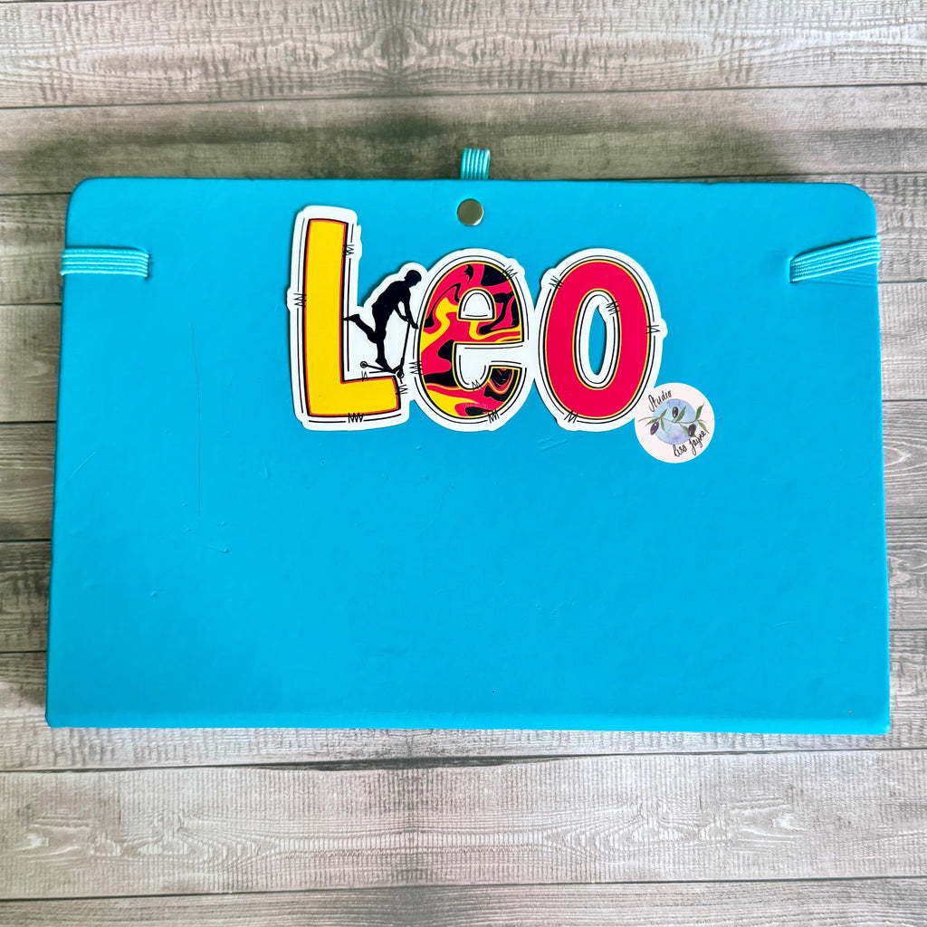 Scooter Name Personalised Waterproof Vinyl Sticker Label Kids