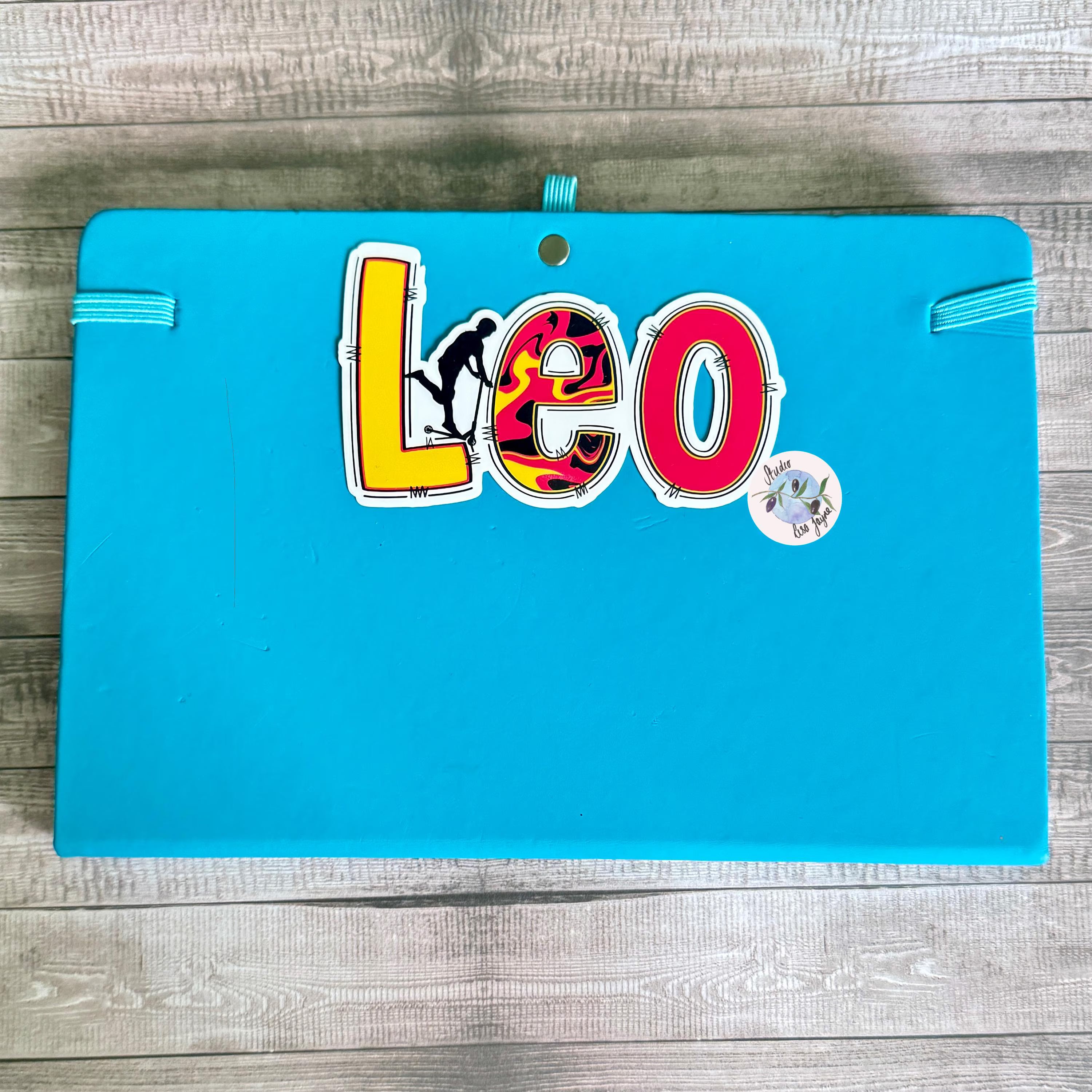 Scooter Name Personalised Waterproof Vinyl Sticker Label Kids