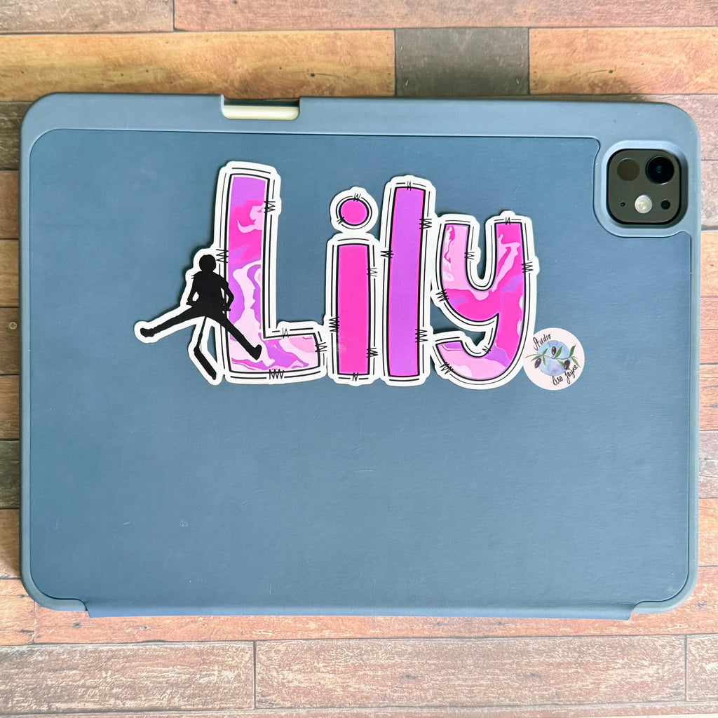 Scooter Name Personalised Waterproof Vinyl Sticker Label Kids