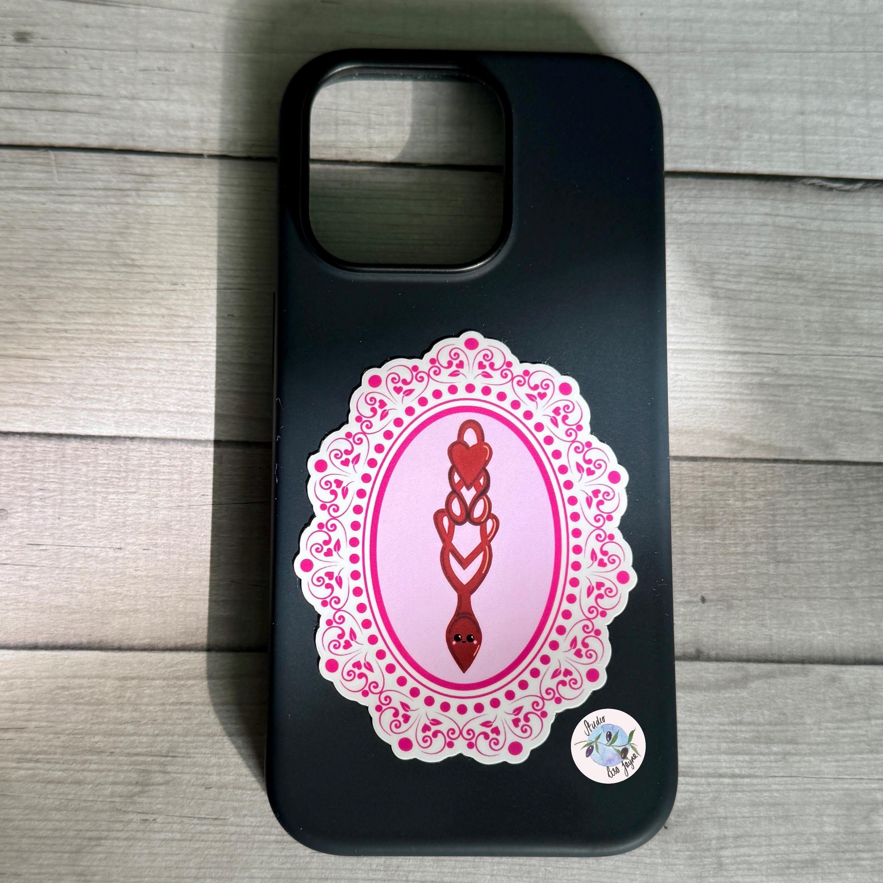 Welsh Lovespoon Waterproof Vinyl Sticker Cymru Cymraeg St David’s Day