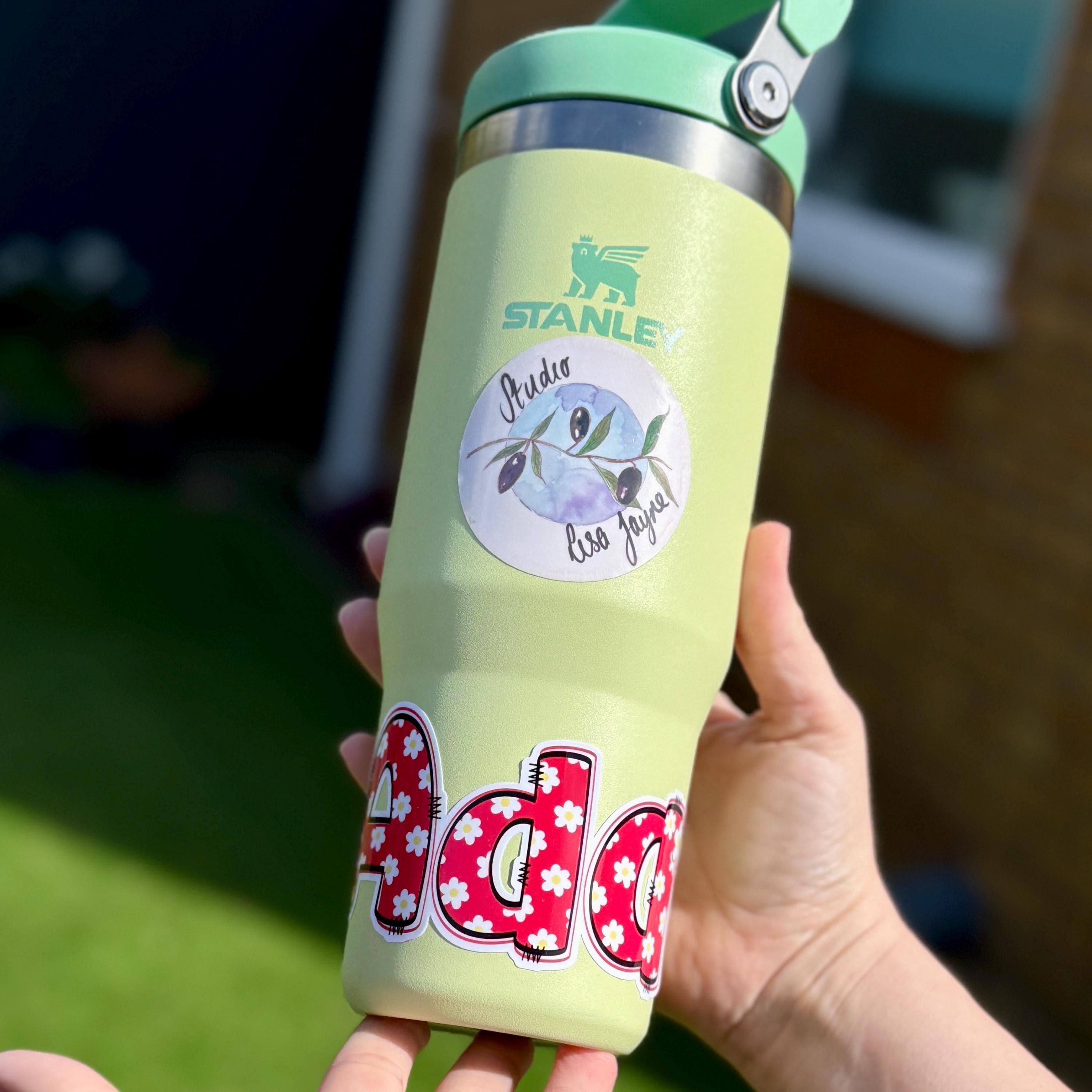 Daisy Name Sticker Label