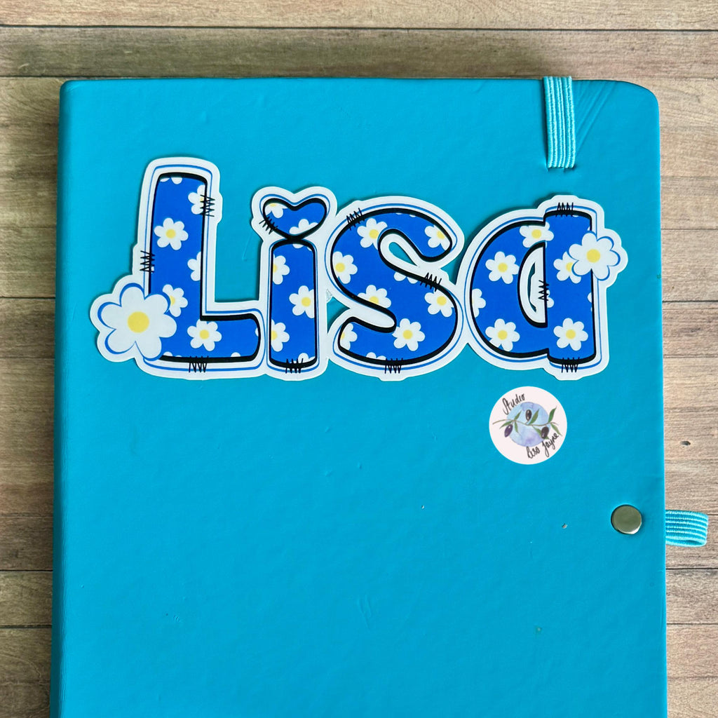 Daisy Name Sticker Label
