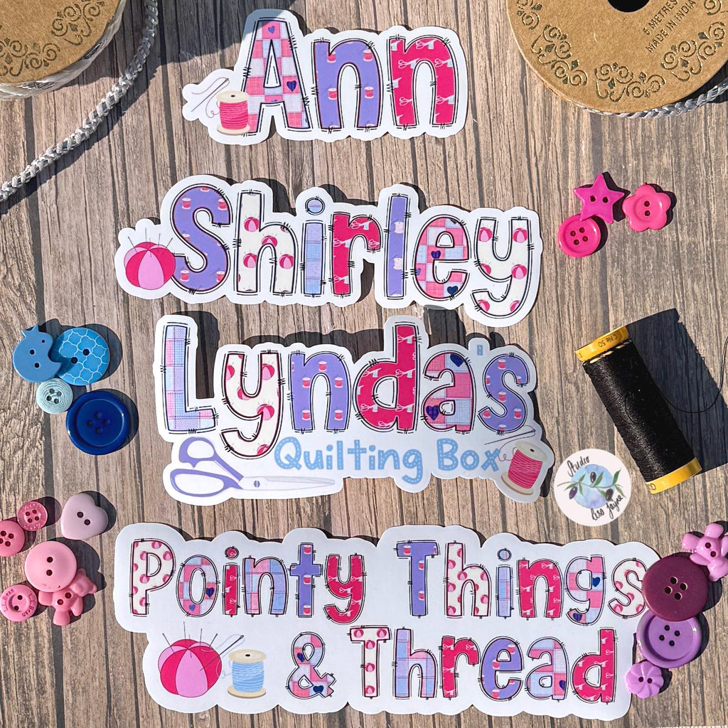 Sewing Name Sticker Label