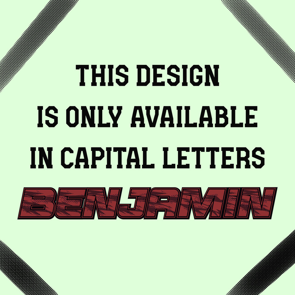Sport Retro Name Sticker Sticker Label - a sign with black and red lines