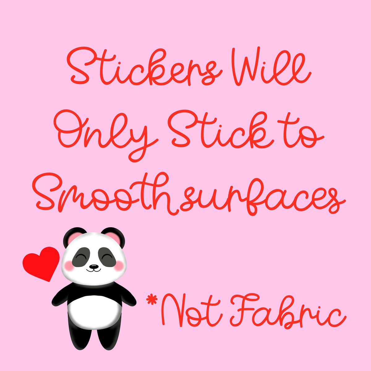 Panda Name Sticker Label Kids - a cartoon panda bear with a heart