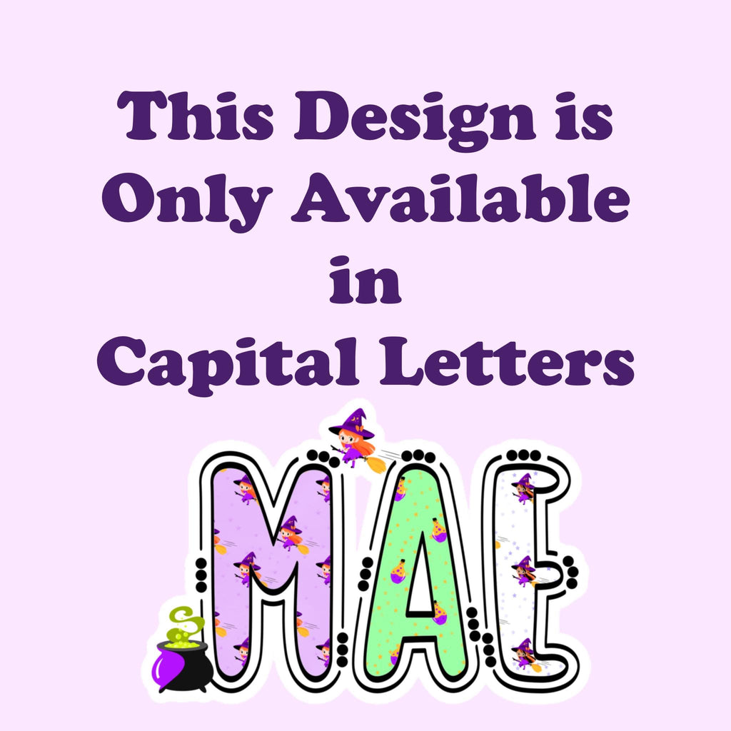 Witches and Potions Halloween Name Sticker Label Kids - a purple and green text