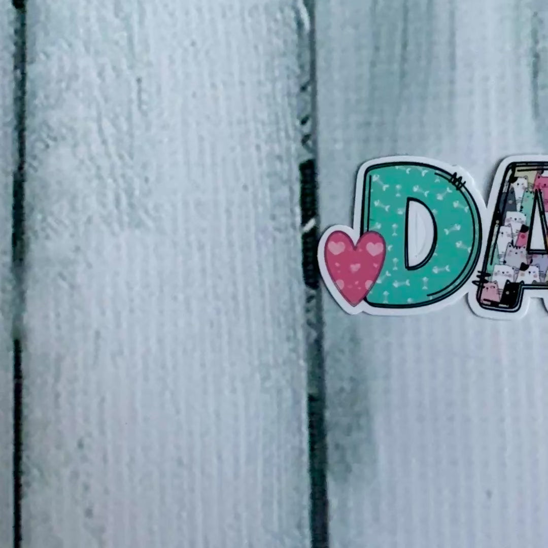 Cat Name Sticker Closeup Darcie