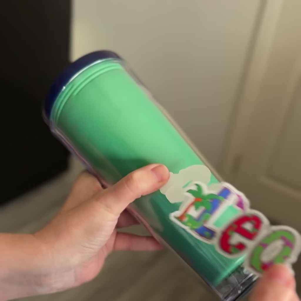 Dinosaur Name Personalised Waterproof Vinyl Sticker