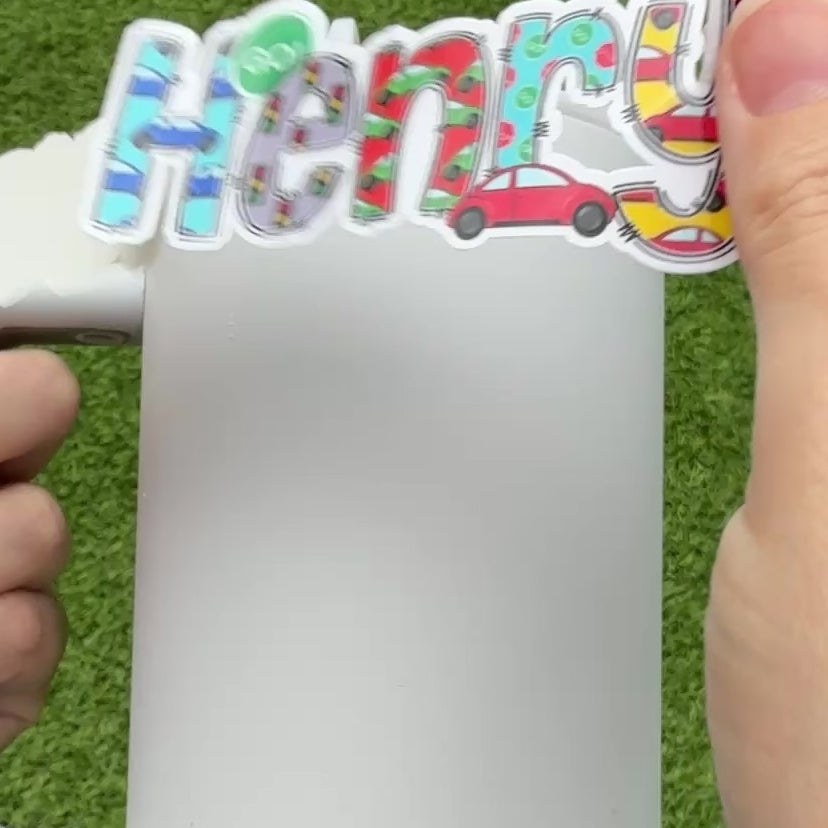 Kids Car Name Personalised Sticker