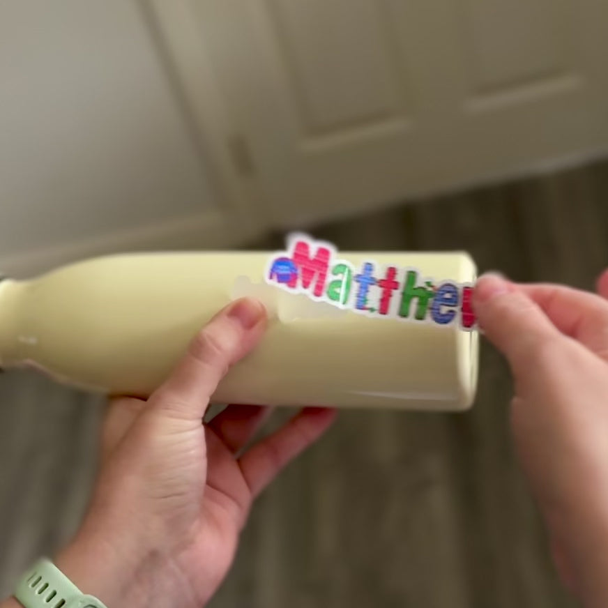 Christmas Jumper Vinyl Stickers - Waterproof Christmas Name Labels Personalised