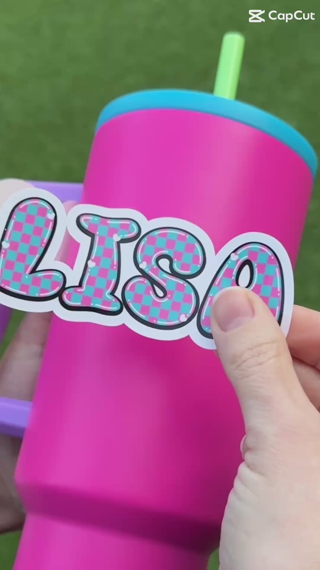 Lots of unique name sticker designs, Designed and made by Studio Lisa Jayne