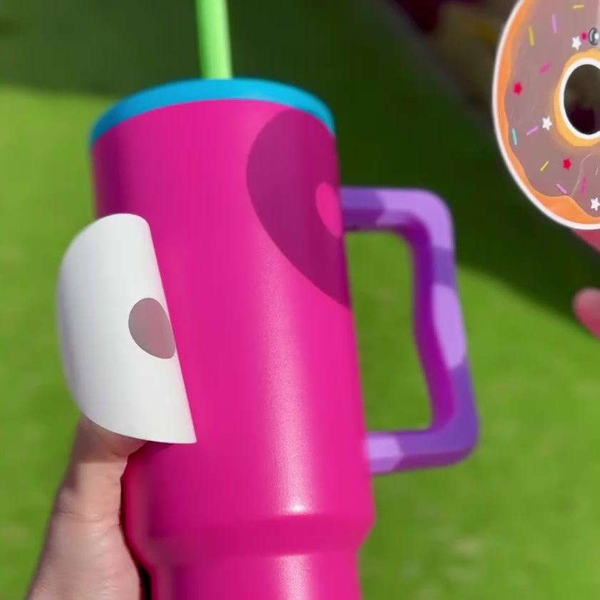 Doughnut Donut Hand Illustrated Waterproof Vinyl Sticker